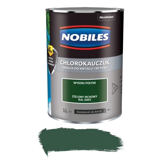 Nobiles chlorokauczuk  Zielony mchowy 0,9L