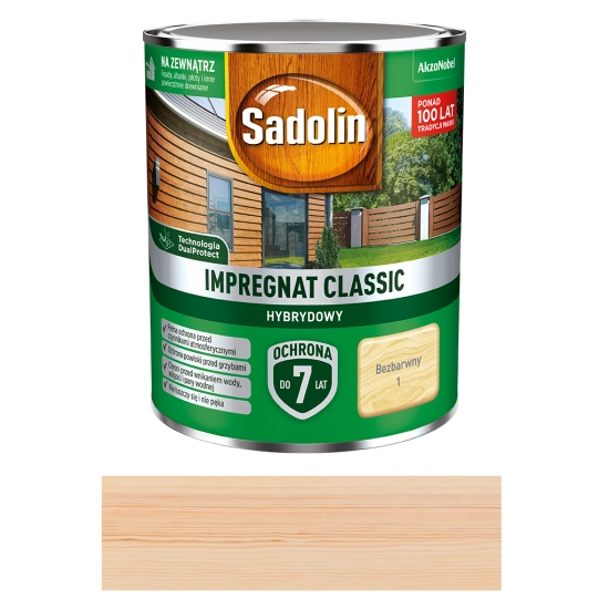 Sadolin classic Impregnat bezbarwny 5L