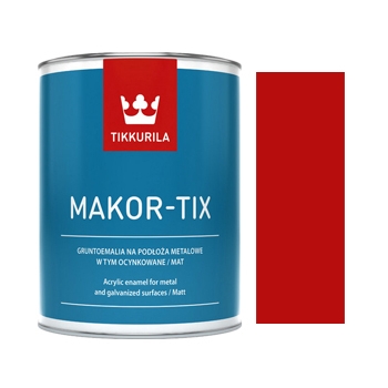 MAKOR-TIX Czerwony tlenkowy 3L