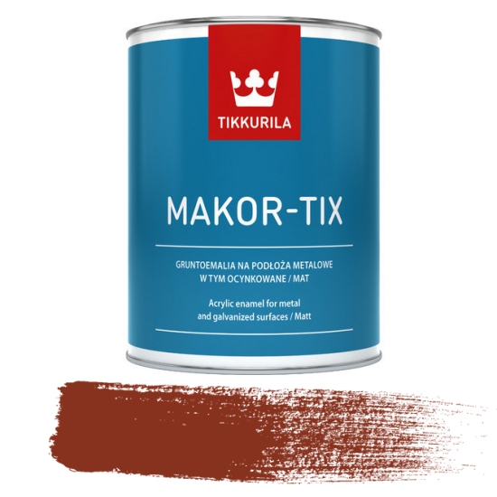 MAKOR-TIX Czerwony tlenkowy 1L