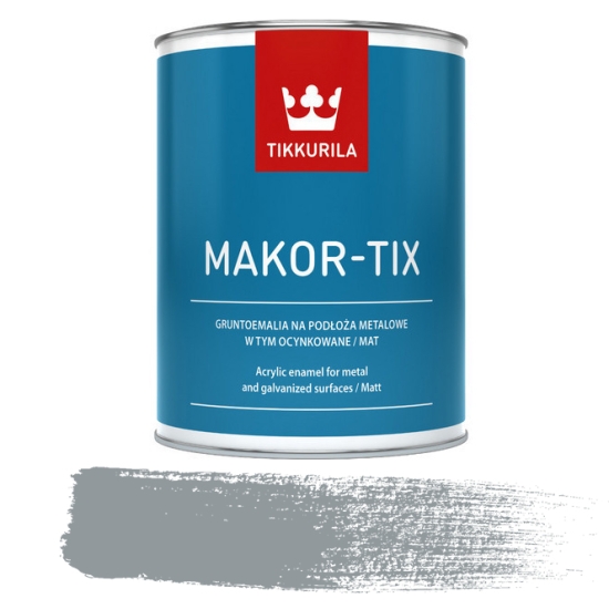 MAKOR-TIX Szary metaliczny 1L