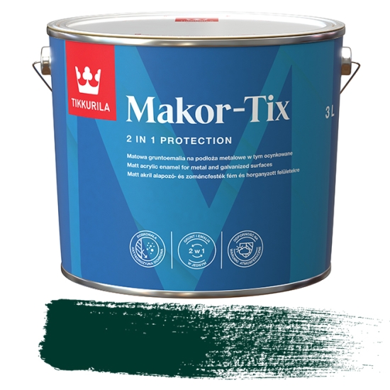 MAKOR-TIX Zielony ciemny 3L