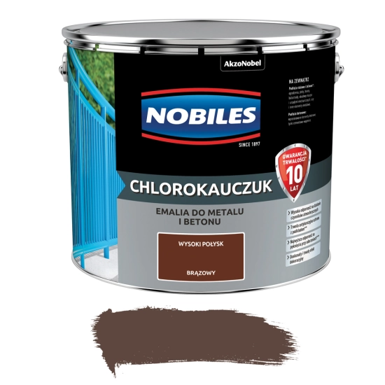 Nobiles chlorokauczuk brązowy 10L