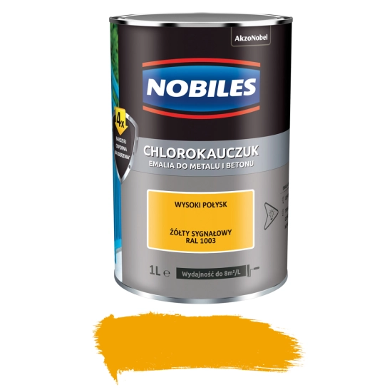 Nobiles chlorokauczuk  Żółty sygnałowy 0,9L