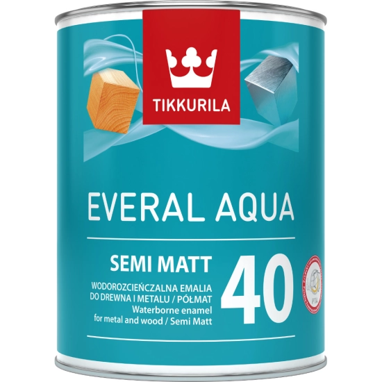 TIKKURILA EVERAL Aqua Semi Matt [40] BAZA A 0,9L G486
